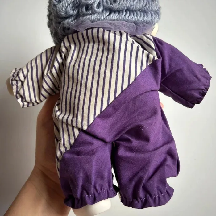 Peluche singe kiki clown violet - photo numéro 7
