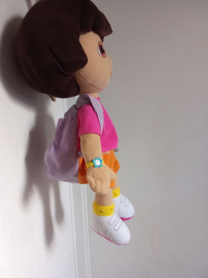 Grande peluche dora  l'exploratrice 50 cm , rose, orange - photo numéro 3