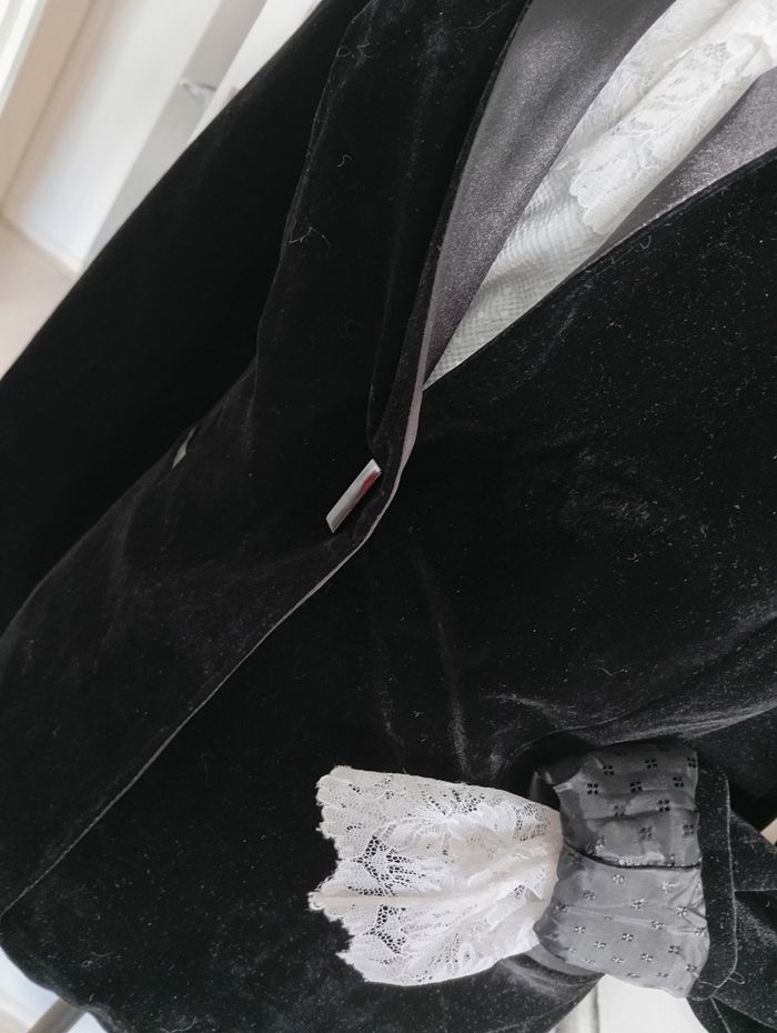 Veste/ Blazer en velours noir. K-zell 38 - photo numéro 2