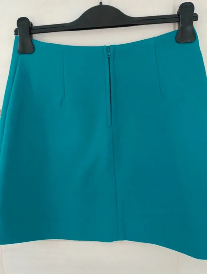 Jupe Camaïeu t.36 turquoise - photo numéro 4