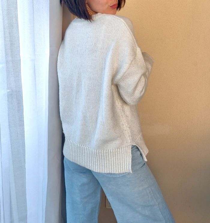 Pull LPB blanc taille S/M très bon état - photo numéro 3