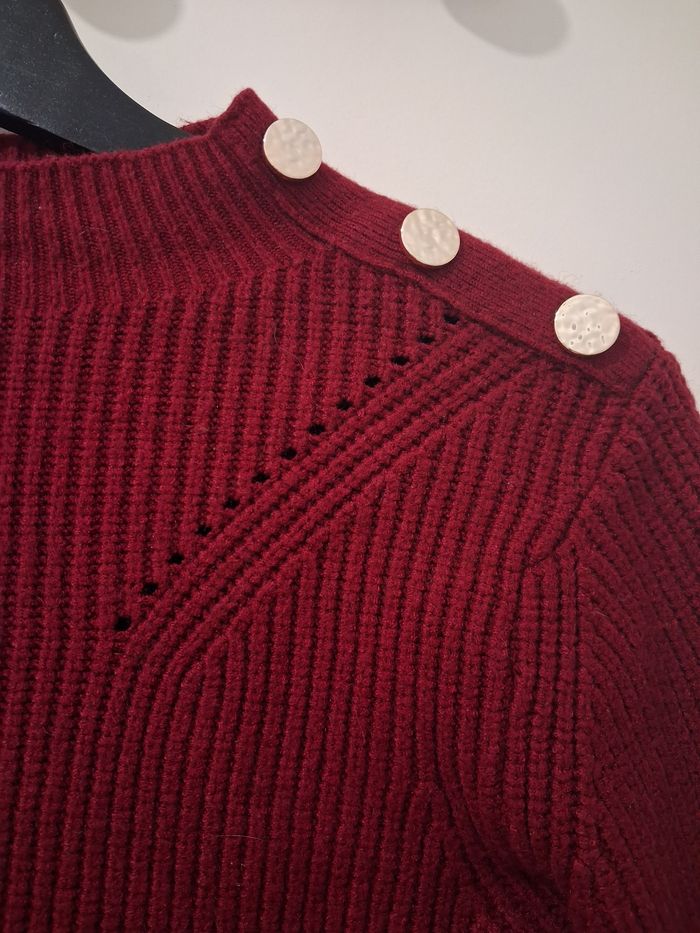 Pull femme bordeaux - photo numéro 2