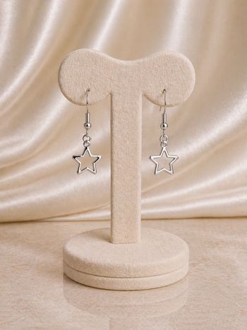 Boucles d’oreilles étoiles argentées ✨