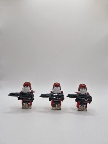 Figurines type lego 3 clones Galactic marines star wars