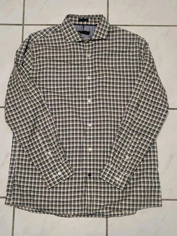 Chemise Tommy Hilfiger Slim Fit Non Iron – Carreaux Vintage Élégante Y2K - photo numéro 8