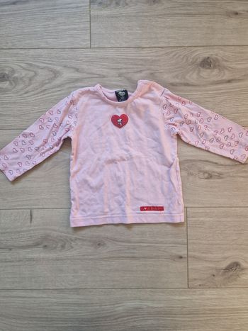 T-shirt bébé fille manches longues Snoopy 12 mois