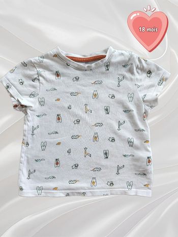 T-shirt manches courtes garçon 18 mois
