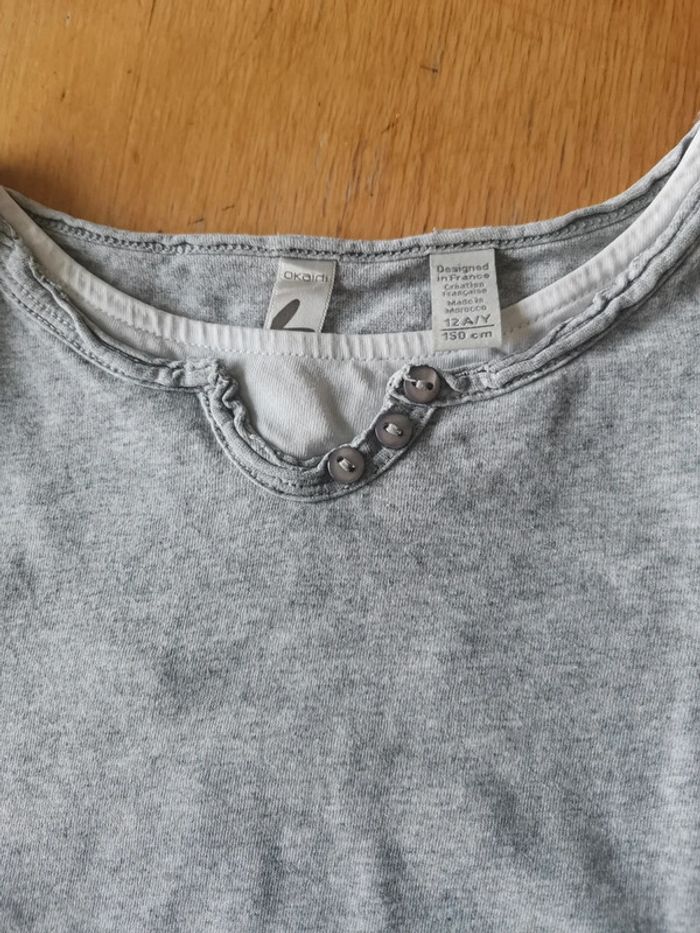 T-shirt ML fille 12 ans Okaidi - photo numéro 2