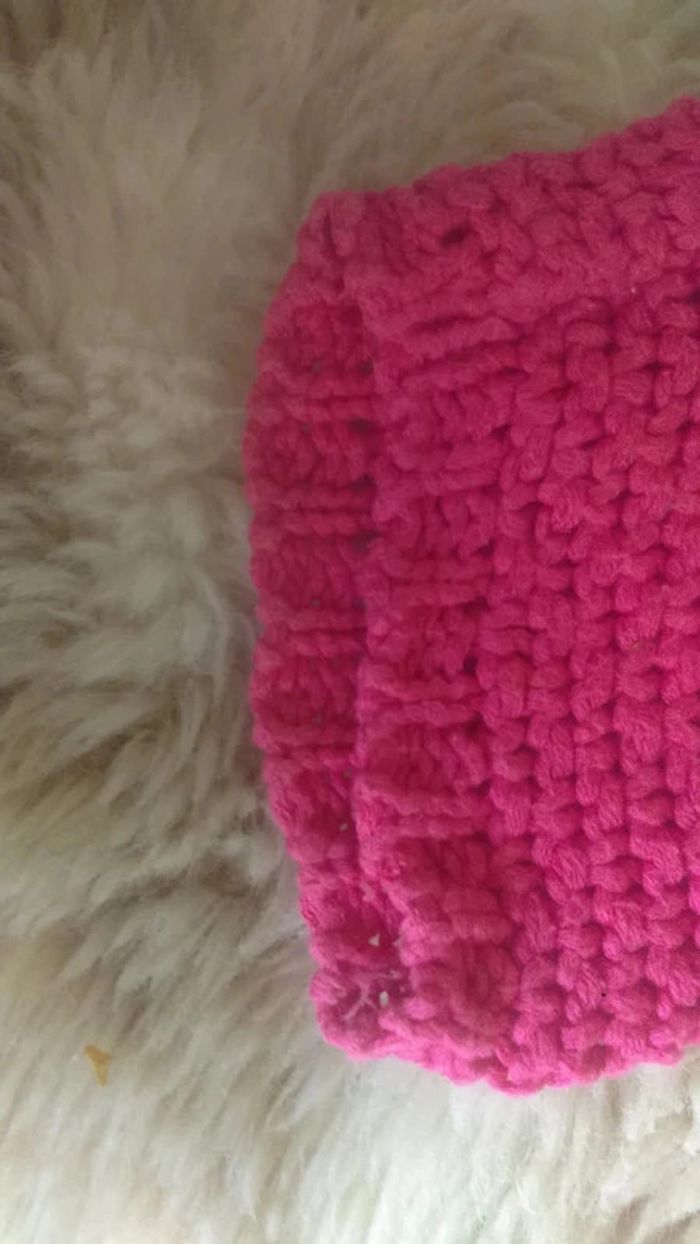 Pull femme oversize à grosses mailles rose T34-36 - La redoute - photo numéro 4