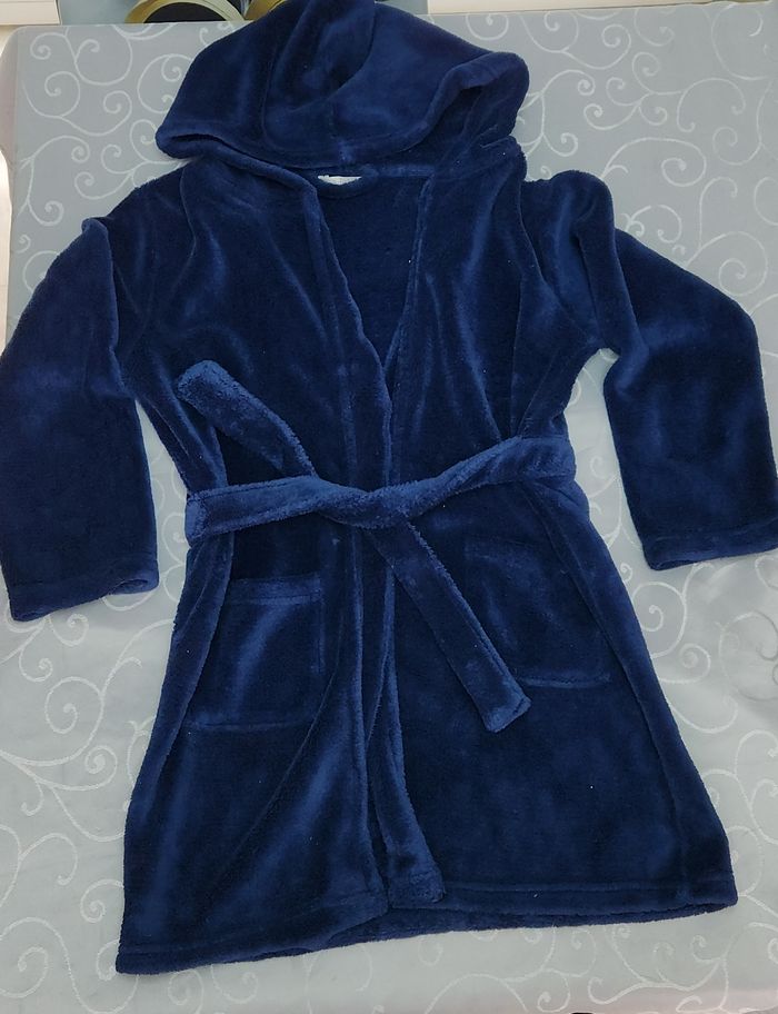 Peignoir 10 ans Nuit d'étoiles avec capuche TBE