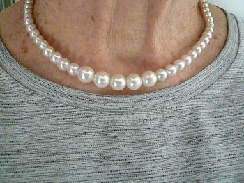 Collier ras de cou en perles