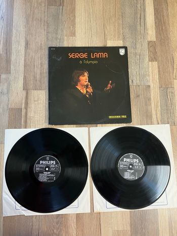Double album 33 tours-Serge Lama à l’Olympia