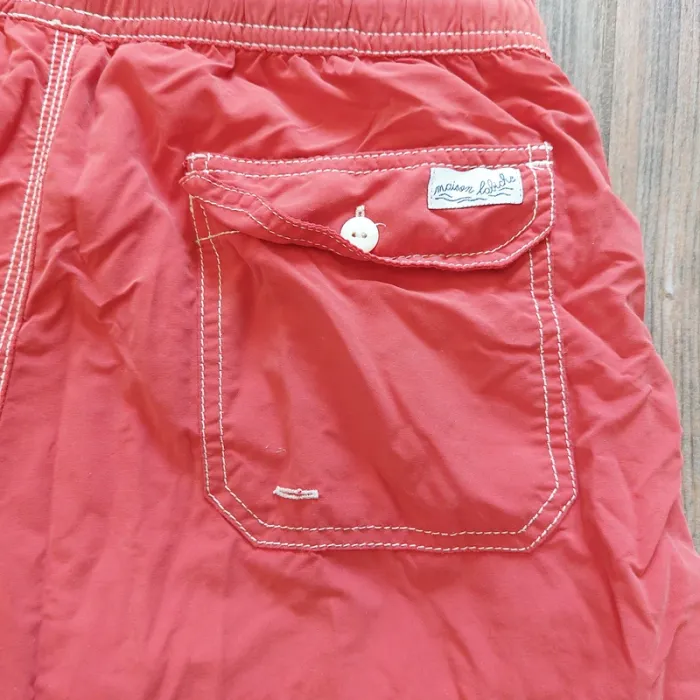 Short de bain rouge clair taille M Maison Labiche - photo numéro 6