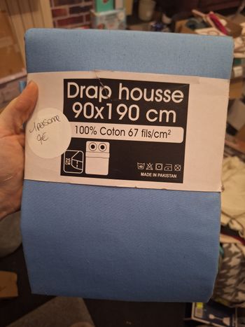 Drap housse 1 personne 