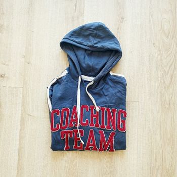 Coaching Team Sweat Hoodie Streetwear Homme Exclusive Vintage Y2K en très bon état (Taille L)