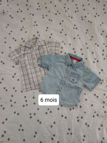 Lot de 2chemises manches courtes