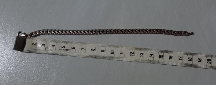 Bracelet argent mailles plates - photo numéro 4