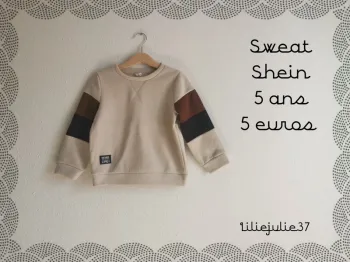 Sweat Shein 5 ans