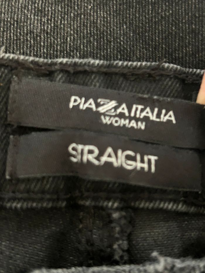 Jean noir Piazza Italia, taille 40, taille haute - photo numéro 4
