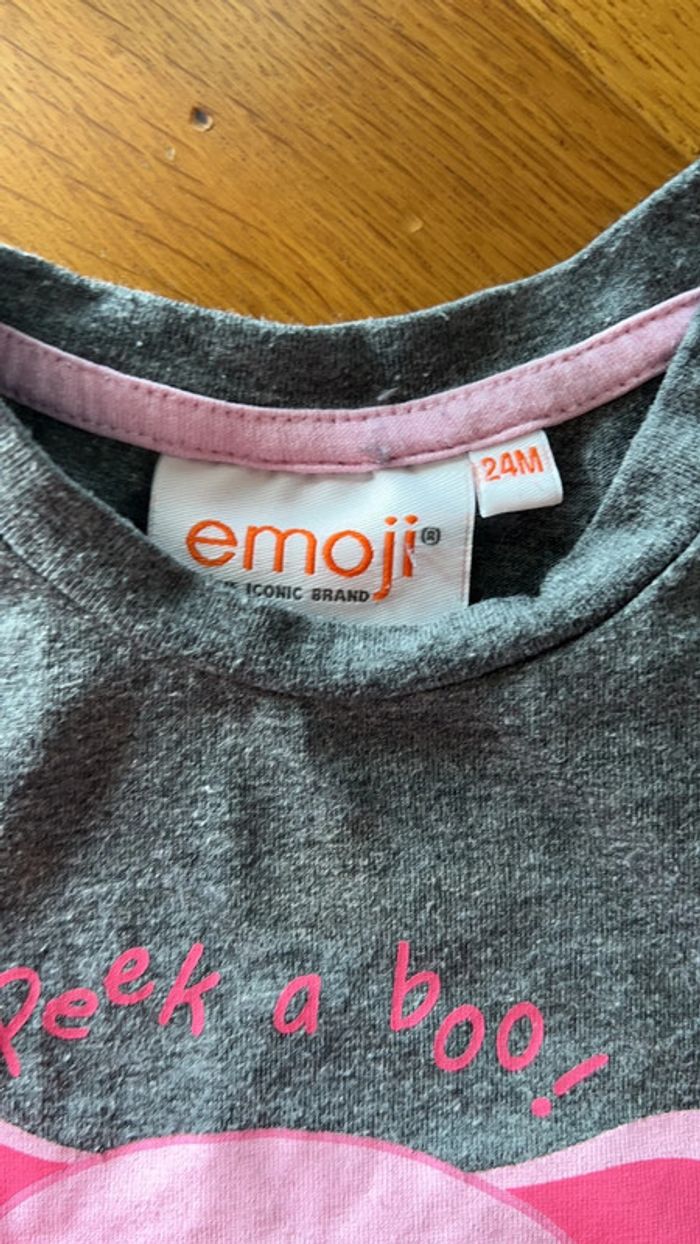 T-shirt fille Emoji - photo numéro 3