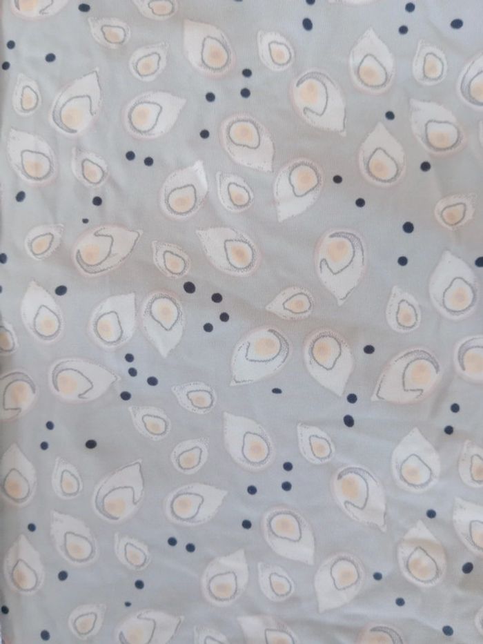 Nuisette M gris bleuté motifs gouttelettes c84 - photo numéro 15