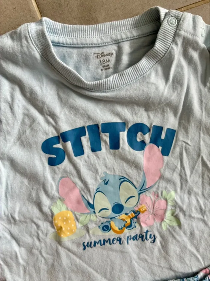 Pyjama short stitch 18M 86 cm - photo numéro 2