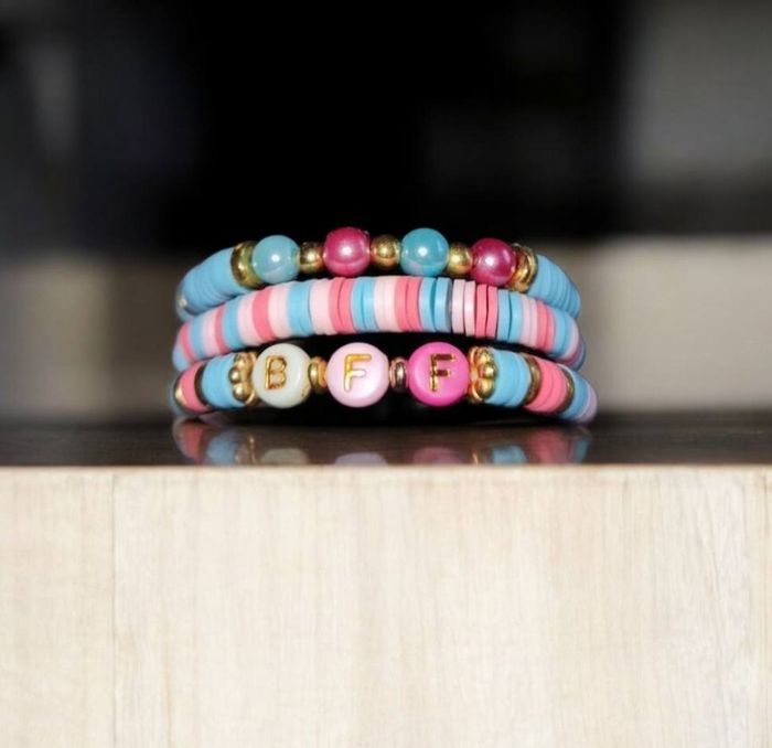 Lot X3 bracelets fantaisie élastique enfants fille neuf