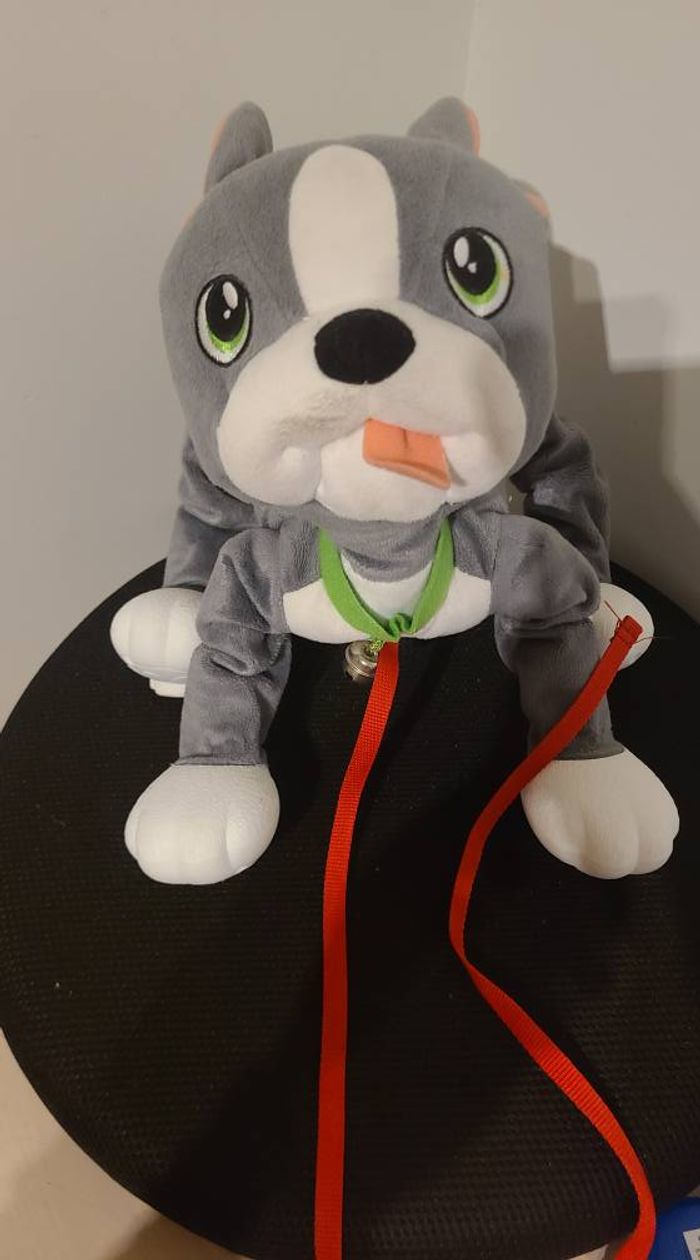 LES TOUFOUS Chien Bulldog Français Peluche Interactive