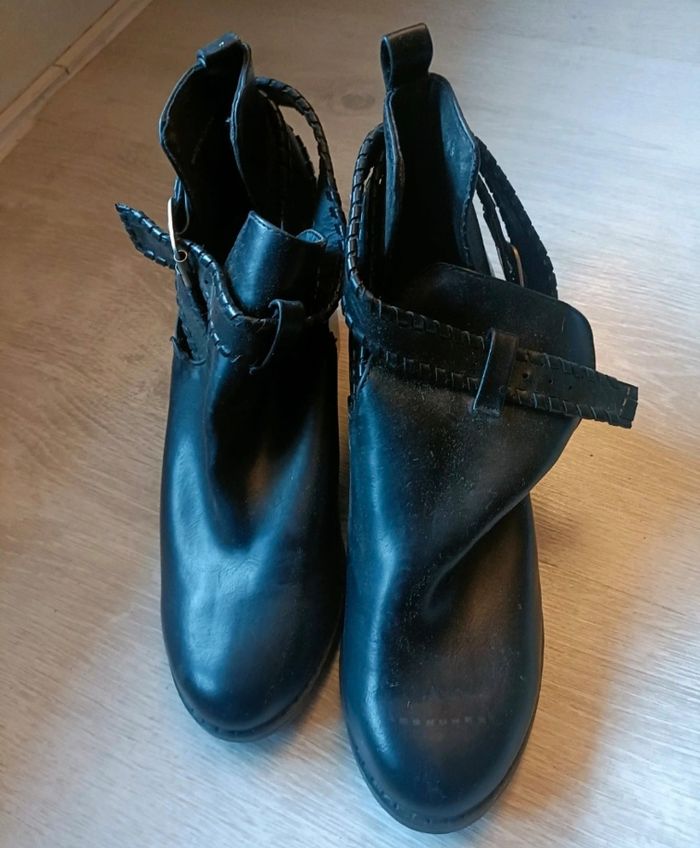 Bottines noirs femme - photo numéro 4