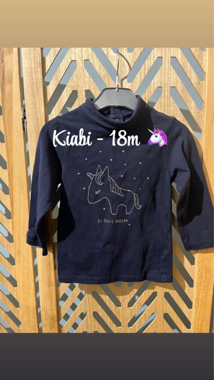 Col roulé licorne 18m