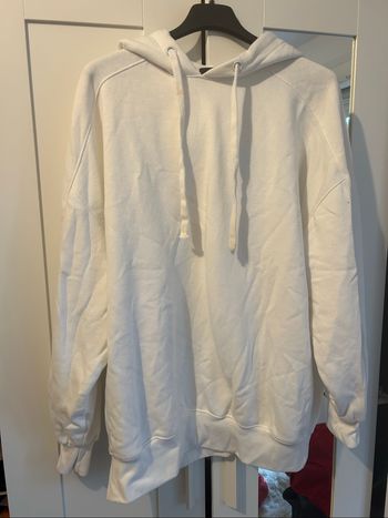 Sweat blanc oversize bershka