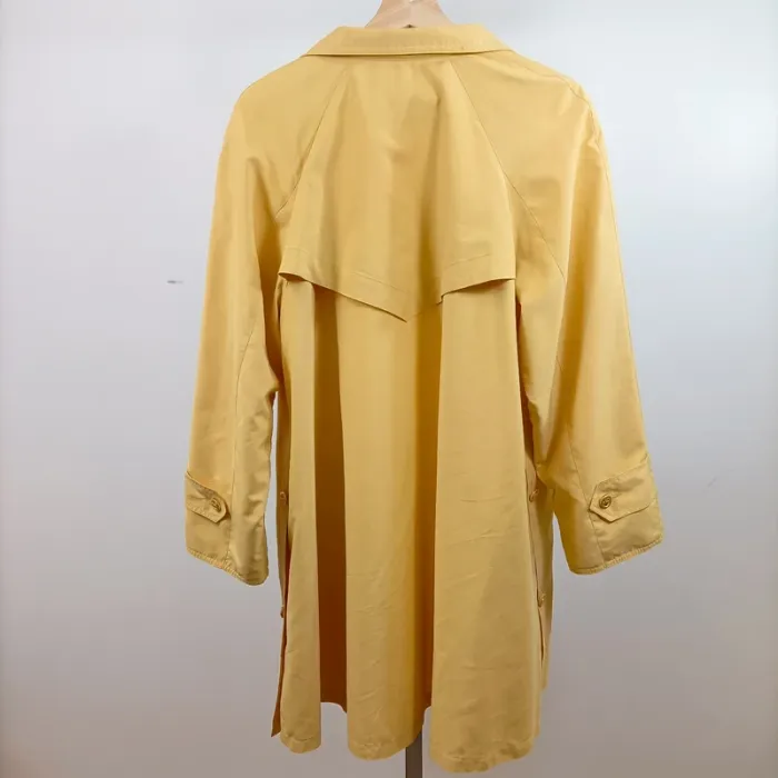 Trench jaune beurre jaune clair mi-saison – LibreCours – Taille 38 A743 - photo numéro 5