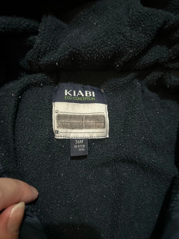 doudoune à capuche bleu marine kiabi 36 mois - photo numéro 13