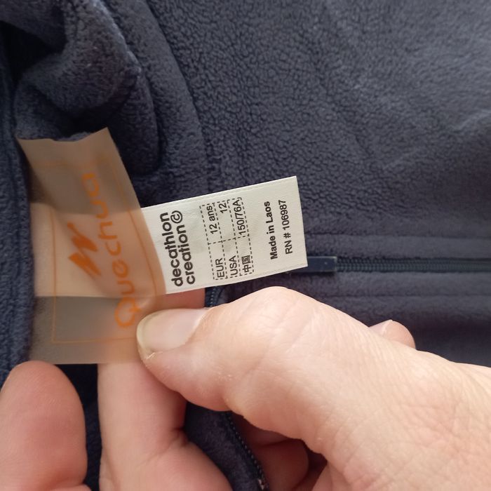 pull polaire (gris) décathlon 12ans - photo numéro 3