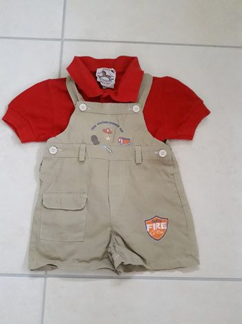 Lot "Salopette + Polo" - 6 mois