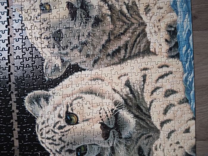 puzzle 1000 pièces tigre blanc fluorescent - photo numéro 8