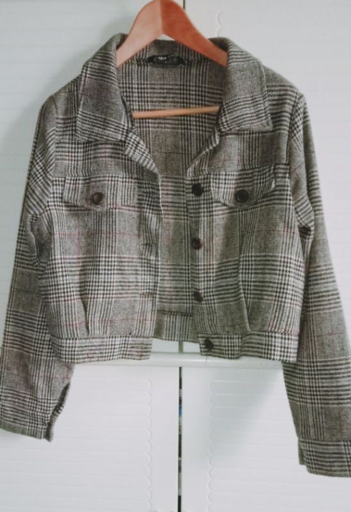 Veste blouson court cropped Shein 38 40