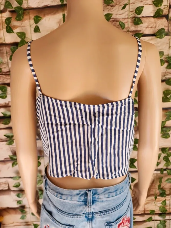 🌸Croptop Marinière 🌸Ardene🌸Taille 40🌸Neuf🌸 - photo numéro 3