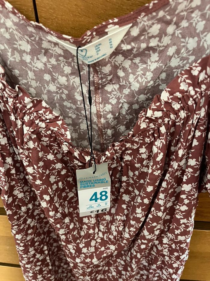 Robe fleurie manche bouffantes Primark - photo numéro 3