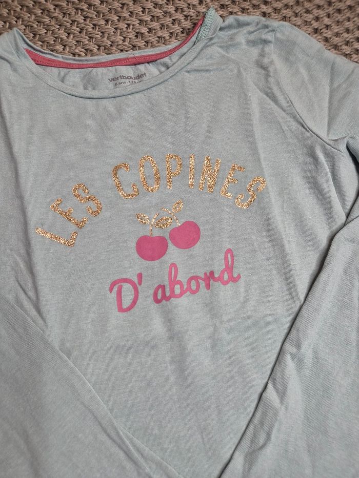 Lot de 4 t-shirts ML fille - 8 ans - photo numéro 2