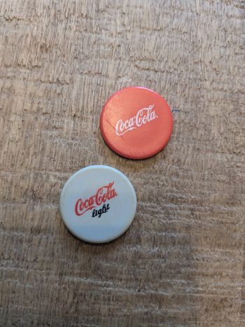 2 jetons de caddie coca cola
