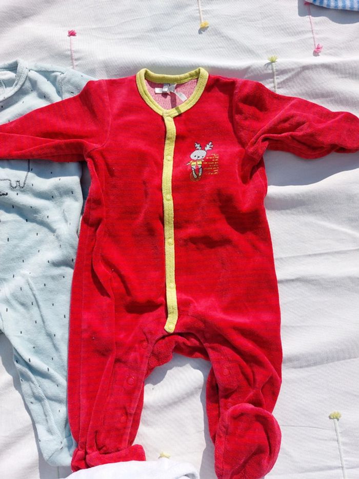Pyjama garçon velours 6 mois - photo numéro 4