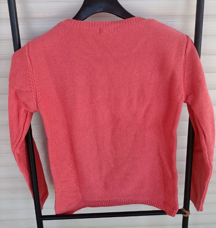 Pull Kiabi corail, 10 ans, très bon état - photo numéro 2