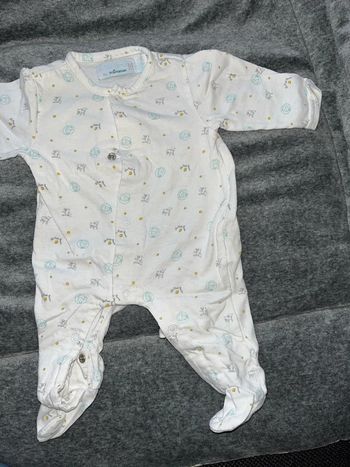 Pijama coton 1 mois 54 cm