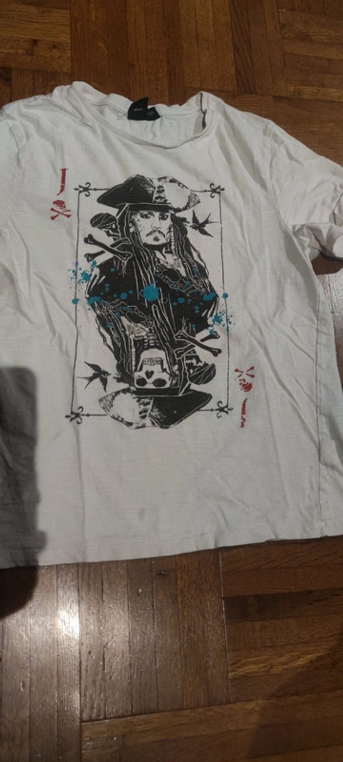 Maillot manches courtes Jack Sparrow 14 ans - photo numéro 2
