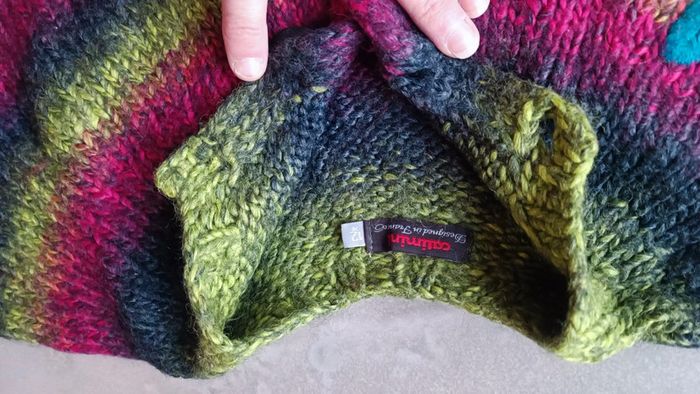 Cape laine /poncho 12 mois - photo numéro 3