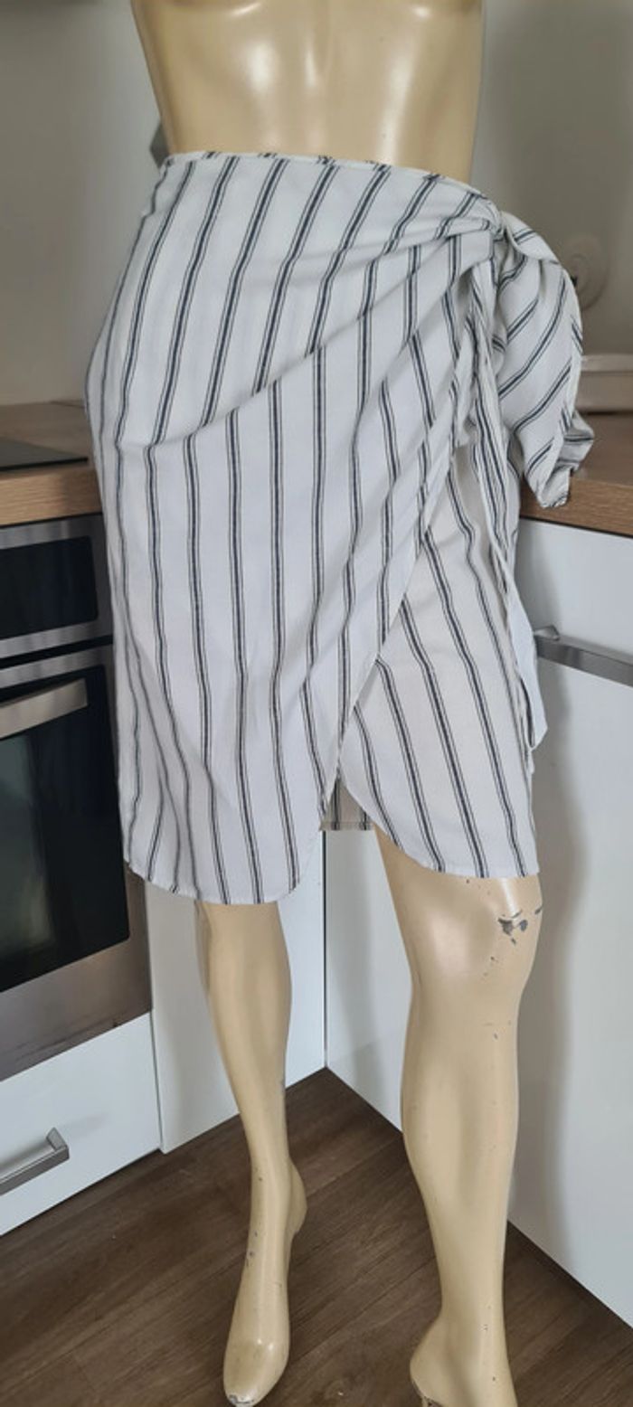 superbe jupe mi longue portefeuille zara taille 36