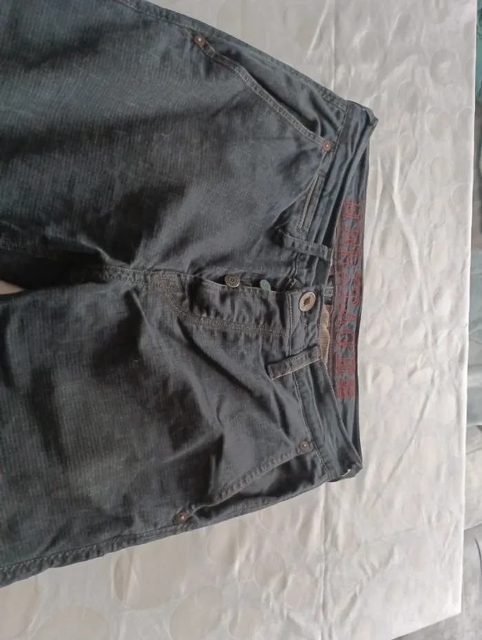 Pantalon jeans homme Japan Rags taille 38 coupe droite rétro vintage - photo numéro 4