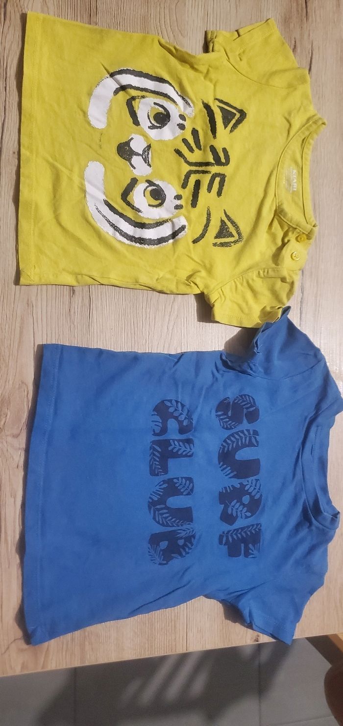 Lot de 12 T-shirts manches courtes 18 mois - photo numéro 4