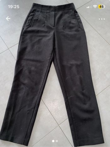 Pantalon noir taille haute